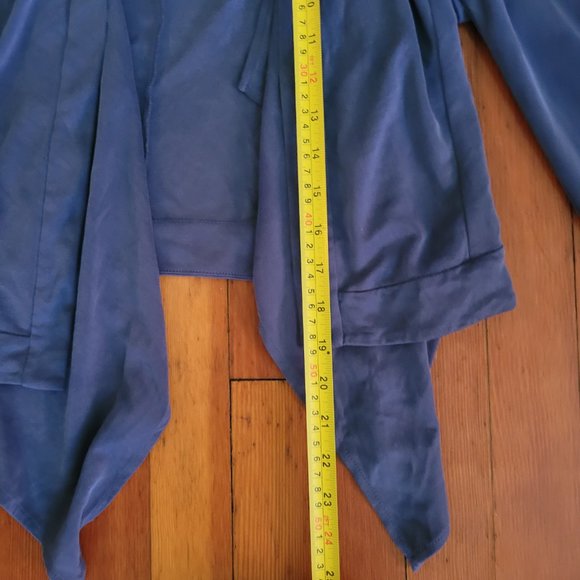 Cropped Blue Layered Cardigan from BCBGMaxAzria, sz XS - Picture 7 of 7